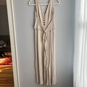 Anthropologie tie waist jumpsuit